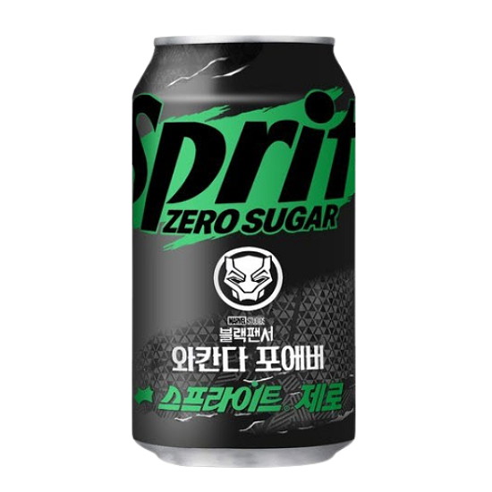 코카콜라음료 스프라이트 제로 블랙팬서 와칸다 포에버 355ml