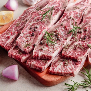 누리푸드  프레시누리 앵거스 꽃 LA갈비 1kg