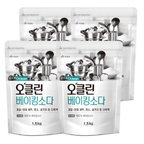 무궁화 오클린 베이킹소다 리필 1.5kg (4개)