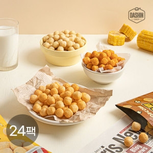 가벼운 곤약팝콘 3종 24팩 핫앤스위트+숯불바베큐+콘스프 NO밀가루 93kcal 식단간식 영화관스낵