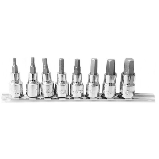 도쿠 1/2인치 육각 비트 소켓 복스알 세트 (8pcs)_이미지