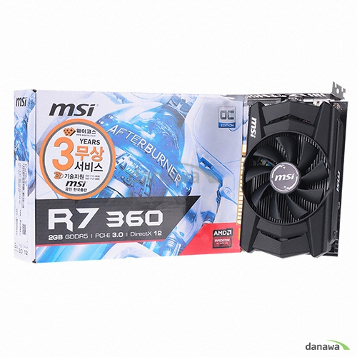 MSI 라데온 R7 360 OC D5 2GB 블랙아머_이미지