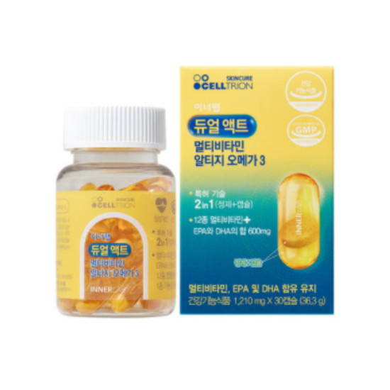 이너랩 듀얼 액트 멀티비타민 알티지 오메가3 30캡슐 (1개)_이미지