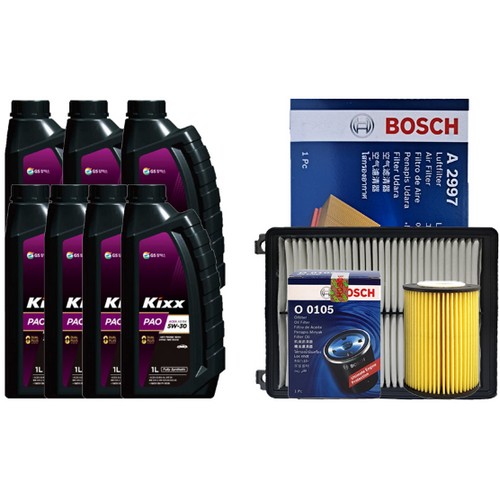 파오 A3/B4 5W30 7L + 보쉬필터 기아 올뉴 K7 YG 3.0/3.3 가솔린