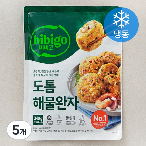 CJ제일제당 비비고 도톰 해물완자 340g (5개)