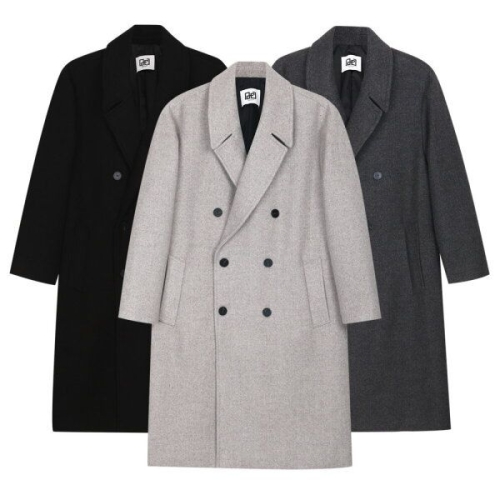 모로엠 모던 클래식 테일러 카라 울혼방 더블코트 MO-CTW-Q002