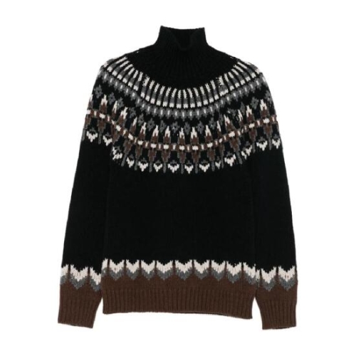 돈답 fair isle turtleneck sweater UT275M00983U002 T