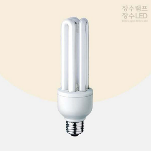 우리조명 장수램프 삼파장 EL 형광다마 주광색 20W