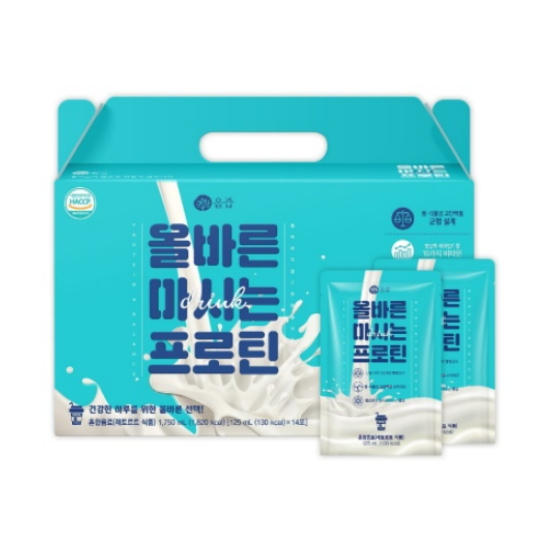 올즙 올바른 마시는 프로틴 125ml 14포 (2개)
