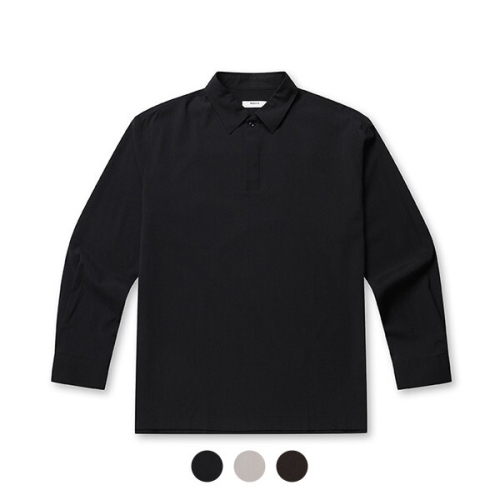 프로젝트엠 남성 풀오버 오픈 카라 셔츠_EPE3WC1332_이미지