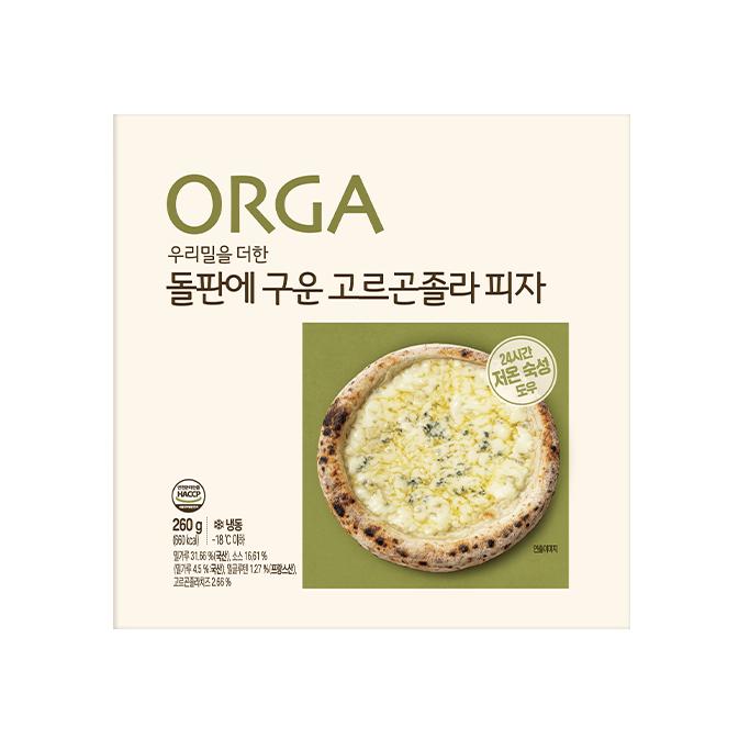 돌판에 구운 고르곤졸라 피자 260g