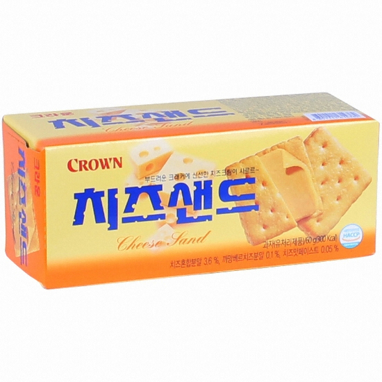 크라운제과 치즈샌드 45g (12개)