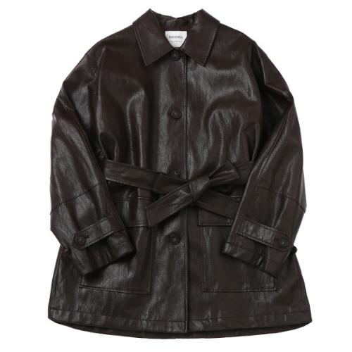 인동에프엔 쉬즈미스 레더 트렌치 맥코트 SWWBYP12040