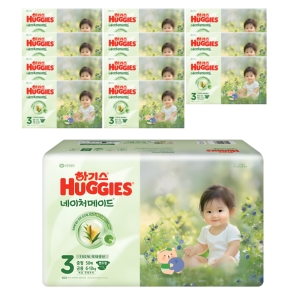 유한킴벌리 하기스 2025 네이처메이드 밴드형 3단계-공용 (600매)