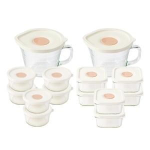 <b>글라스락</b> <b>렌지</b><b>쿡</b> 햇밥용기 6P + 큰햇밥용기 6P + 계란찜용기 2P