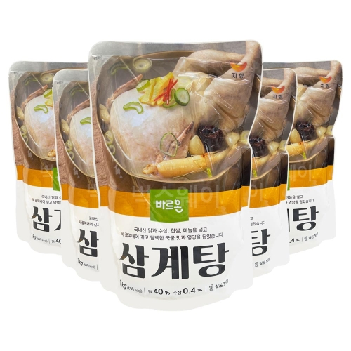 곱창파는청년들 바르온 삼계탕 1kg (5개)_이미지