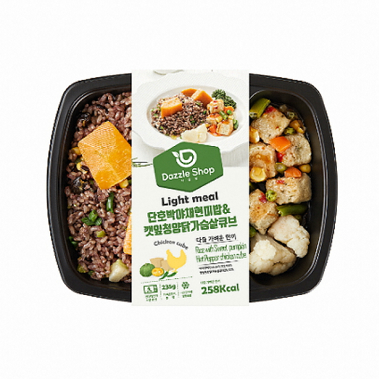 다즐샵 단호박야채현미밥&깻잎청양닭가슴살큐브 235g (2개)_이미지