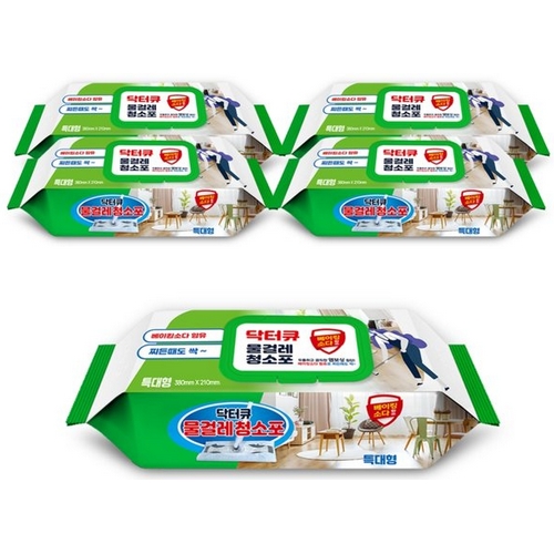 닥터큐 물걸레 청소포 특대형 30매 (5개)