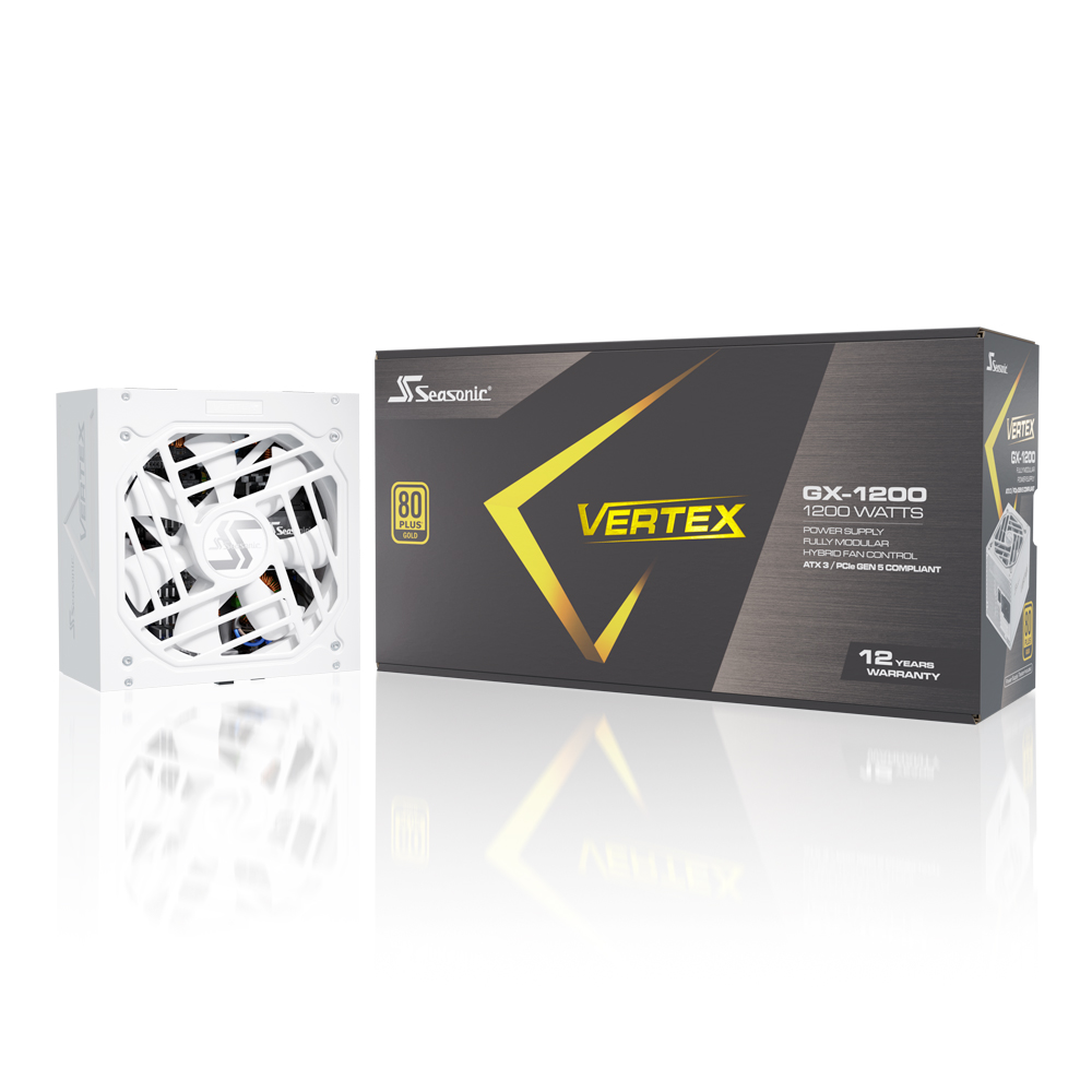 시소닉 VERTEX GX-1200 GOLD 풀모듈러 화이트 ATX3.1이미지입니다. 누르면 해당 게시물로 새창이동합니다.