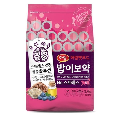 하림펫푸드 밥이보약 캣 NO 스트레스 8.5kg (1개)