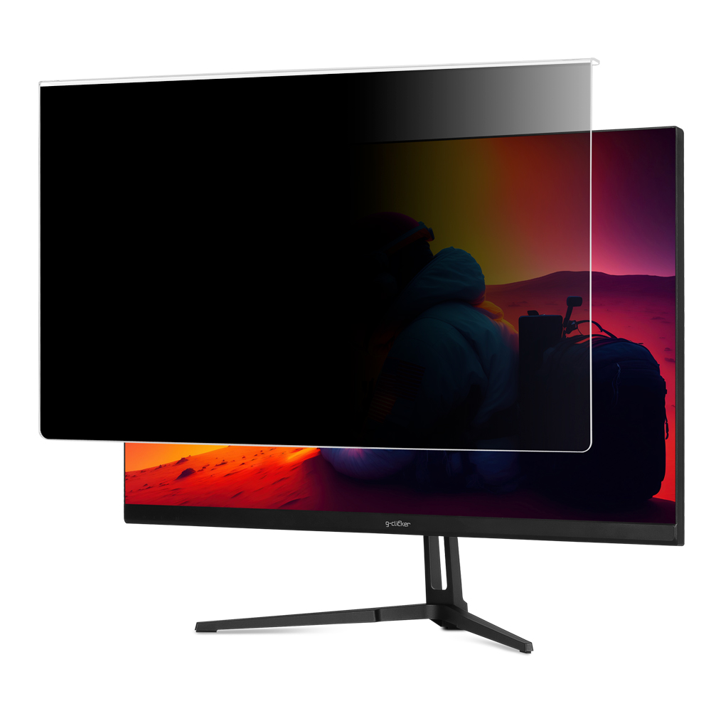 지클릭커 휴 쉴드 KOR 정보보안 거치식 모니터 보안기 (32인치)_이미지