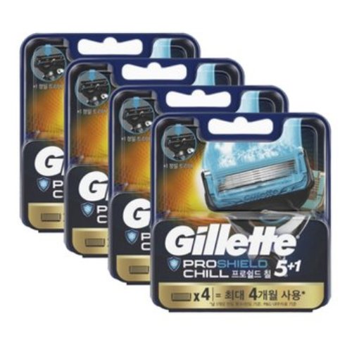 질레트 리뉴얼 프로쉴드 칠 면도날 (16개)_이미지