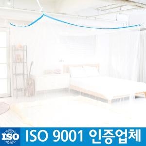 하얀나라 국산 고급 사각 모기장 침대모기장 화이트