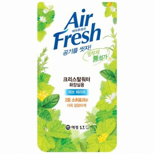 홈즈 에어후레쉬 크리스탈워터 화장실용 허브 테라피 400ml