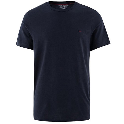 타미힐피거 코어플래그 솔리드 반팔티 09T3139 (410, 네이비)_이미지