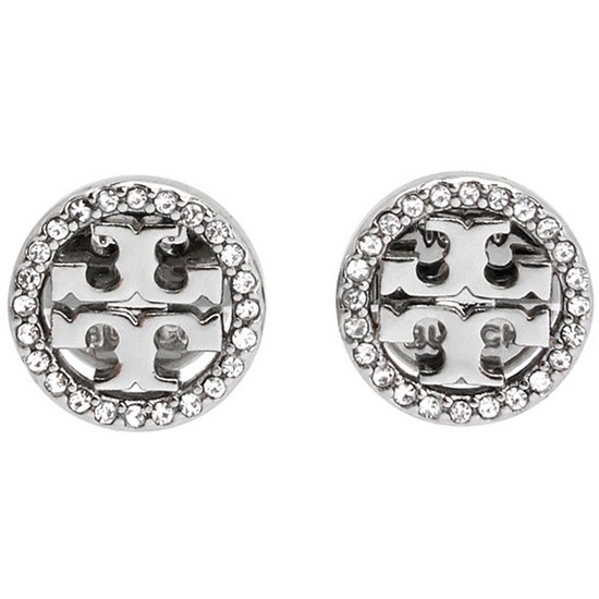 토리버치 크리스탈 로고 서클 스터드 귀걸이 53422 042_이미지