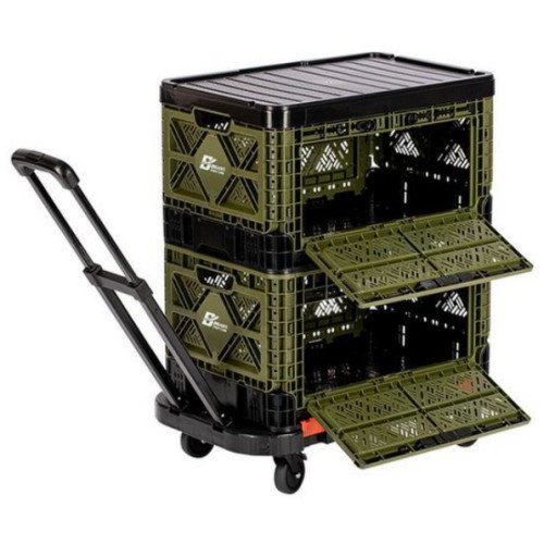 빅앤트 앞문 오픈형 2단 카트 48L