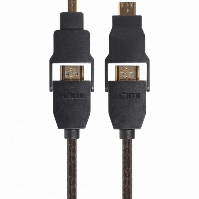 강원전자 NETmate HDMI 1.4 4-in-1 케이블 (HDMI / MiniHDMI / MicroHDMI) (NMC-HM02A, 2m)_이미지