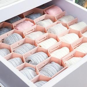 [불명] 책장 벌집 모양 서랍 칸막이 속옷 정리함 양말 정리 수납 벌집 모양 서랍 칸막이 속옷 정리함 양말 정리 수납_이미지