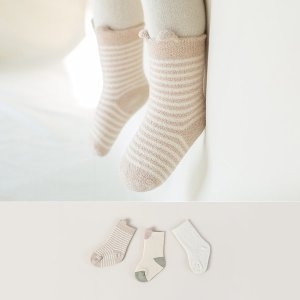 해피프린스 풀리 겨울 아기 양말 3종세트_이미지