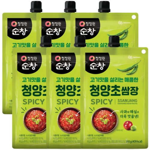 청정원 순창 청양초 쌈장 190g (6개)_이미지
