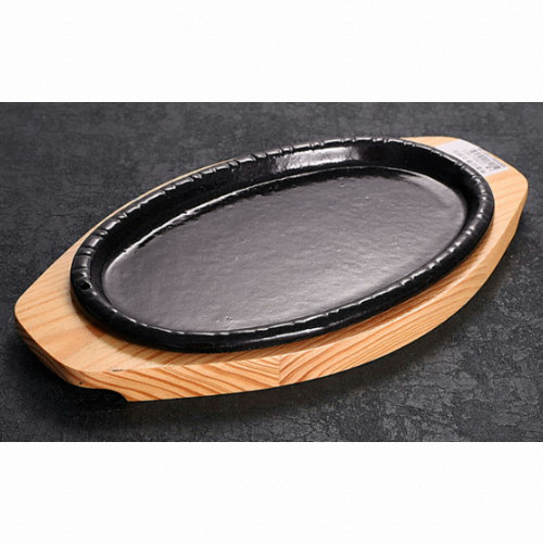 영일산업 무쇠주물팬 타원 스테이크 2호  EL1187