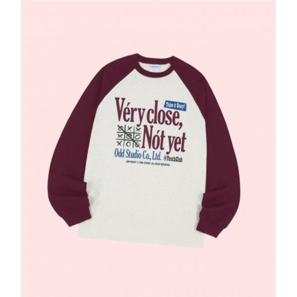 오드스튜디오 베리클로즈 래글런 오버핏 긴팔 롱슬리브 티셔츠 상의 오트밀 WINE OO3FURT105WN 4244186
