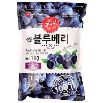 재호식품 <b>냉동</b> <b>블루베리</b> 1kg