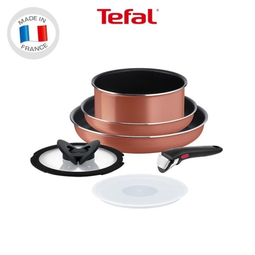 테팔 매직핸즈 티타늄 엑스엘포스 레드코랄 프라이팬 멀티 6종 (팬22,26+편수18+뚜껑2P+손잡이)_이미지