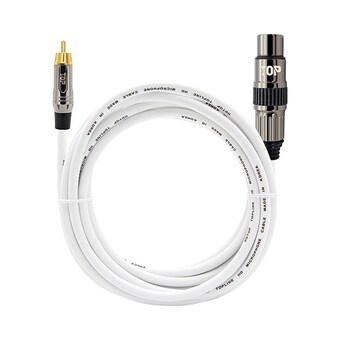 탑라인에이치디 HDTOP RCA to XLR MF <b>메탈</b>화이트 케이블