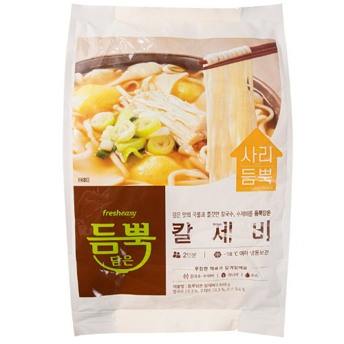 프레시지 듬뿍담은 칼제비 530g (1개)