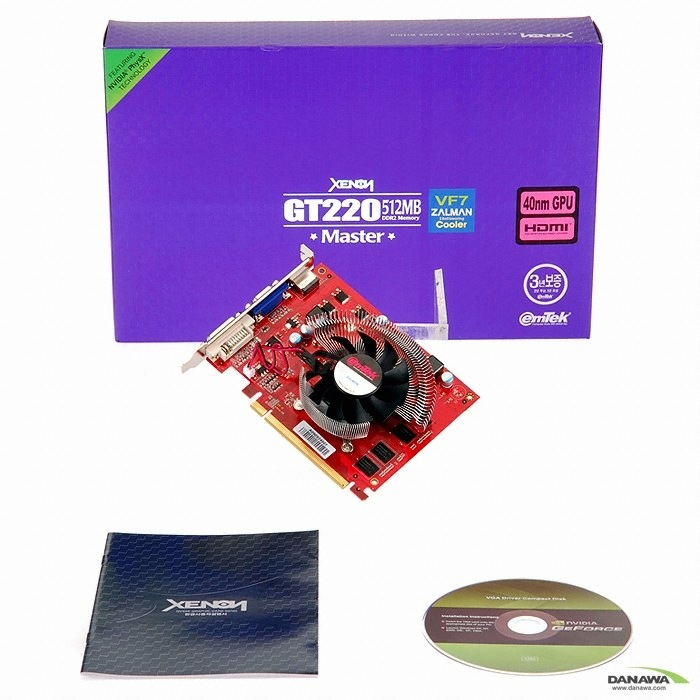 이엠텍 XENON 지포스 GT220 Master HDMI D2 512MB 잘만_이미지