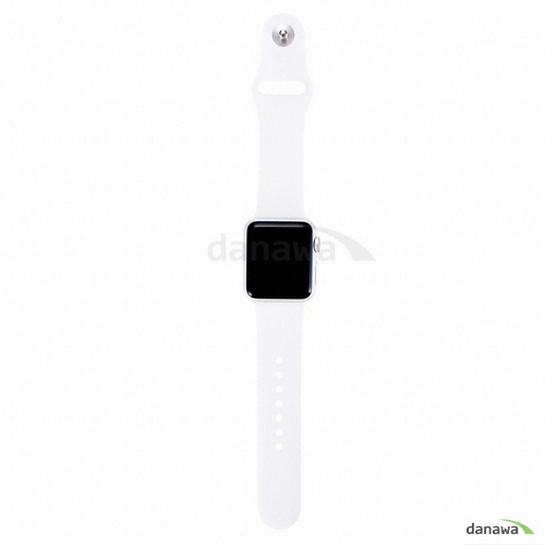 APPLE 워치 스포츠 38mm 실버 (오렌지 스포츠밴드)_이미지