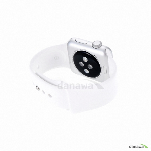 APPLE 워치 스포츠 38mm 실버 (오렌지 스포츠밴드)_이미지