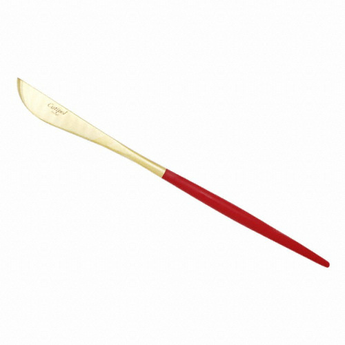 큐티폴 고아 레드 골드 디저트 나이프 (4개)_이미지