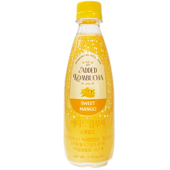 애디드컴퍼니 애디드 콤부차 스윗망고 340ml (1개)_이미지