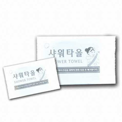 [불명] 그린티슈 일회용 샤워타올 (100개)_이미지