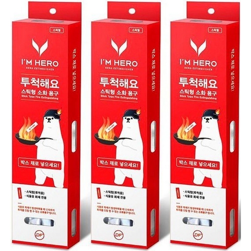 대동소방 아임히어로 스틱형 소화용구 (3개)_이미지