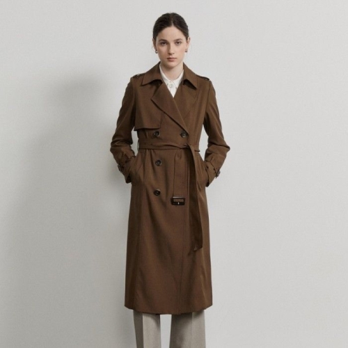 포멀 더블 버튼 트렌치 코트 IR9M0TC701