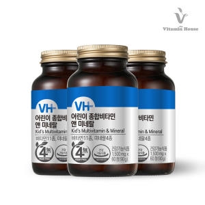 비타민하우스 어린이 종합비타민 앤 미네랄 1500mg x 60정 3개